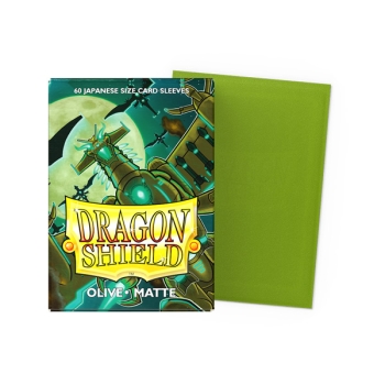 Dragon-Shield-matte-olive-japanese-size-60-Sleeves