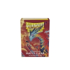 Dragon Shield: Matte Clear Outer Sleeves - Japanese Size - (60 Sleeves)